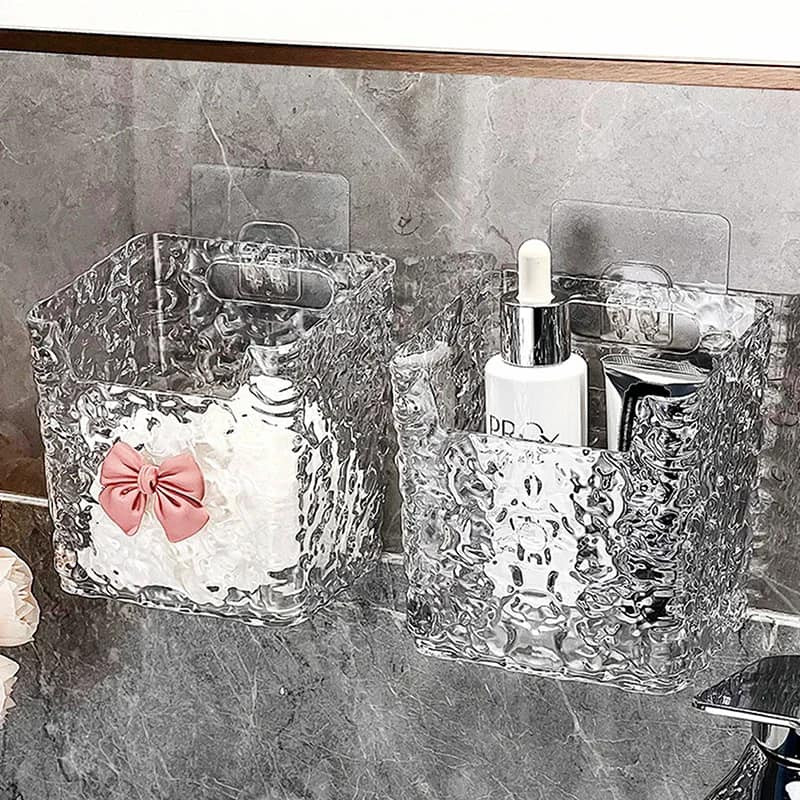Wall Mounted Toothbrush Holder And Bathroom Storage Box